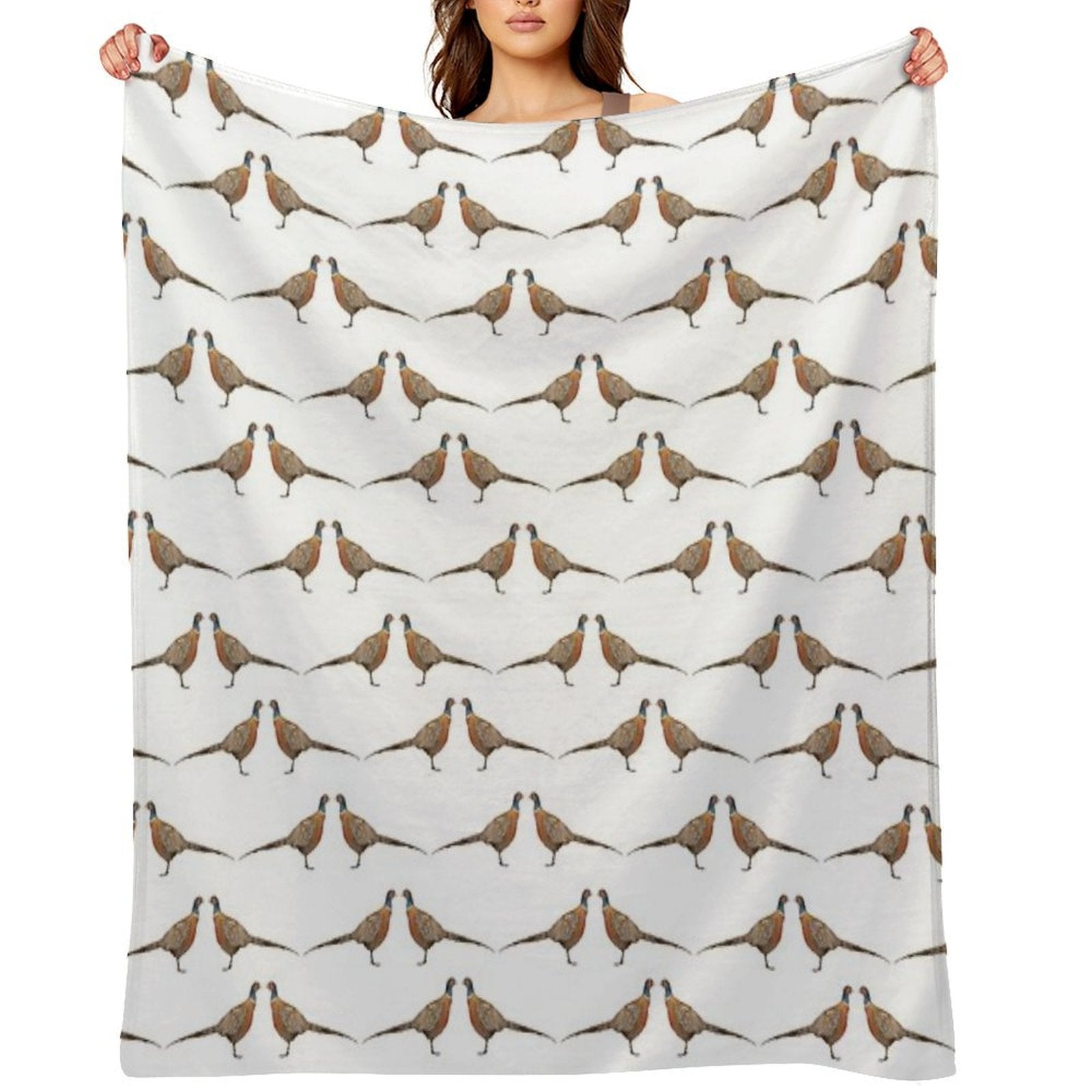 Pheasant Pattern Premium Throw Blanket