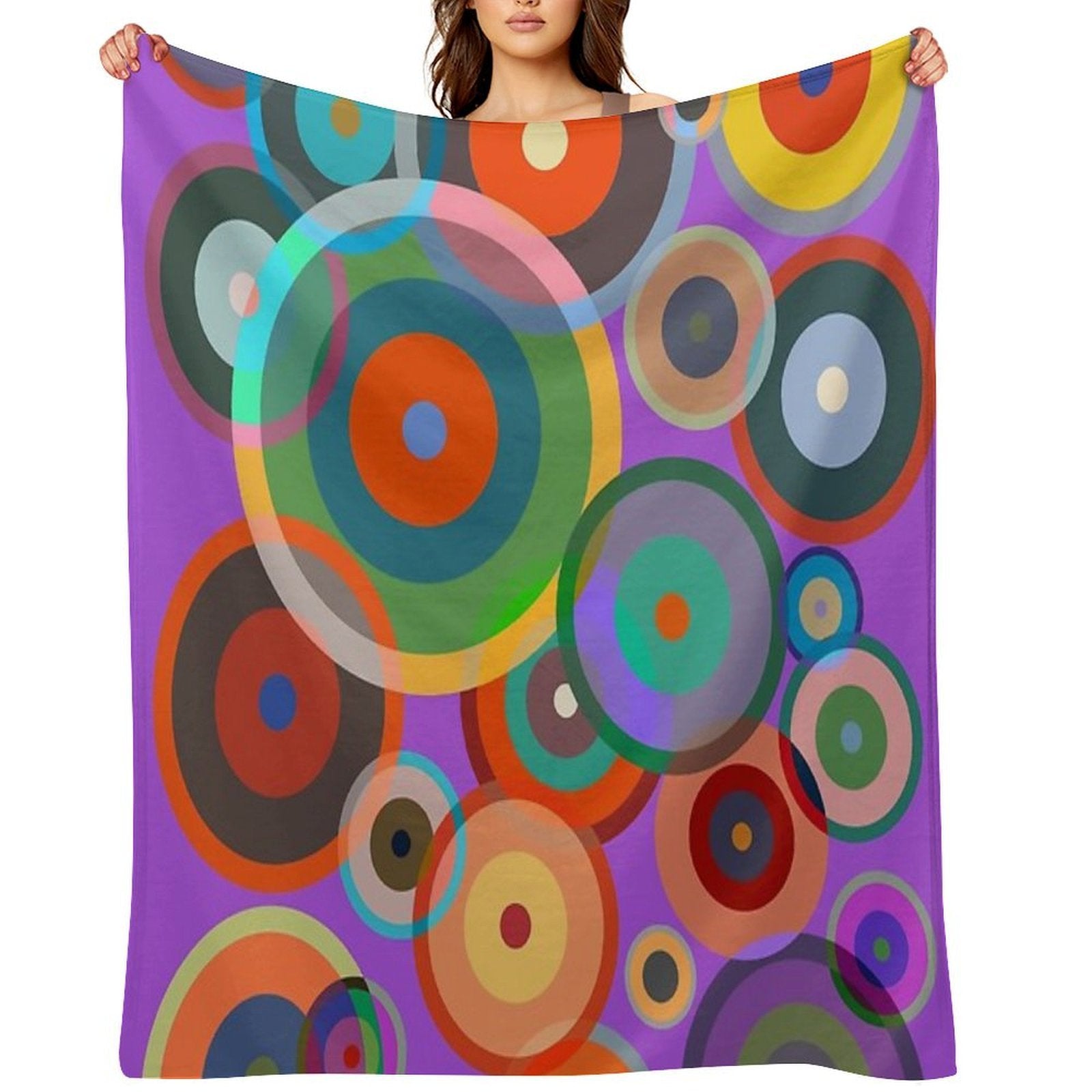 Kandinsky #4 Anti-pilling Throw Blanket