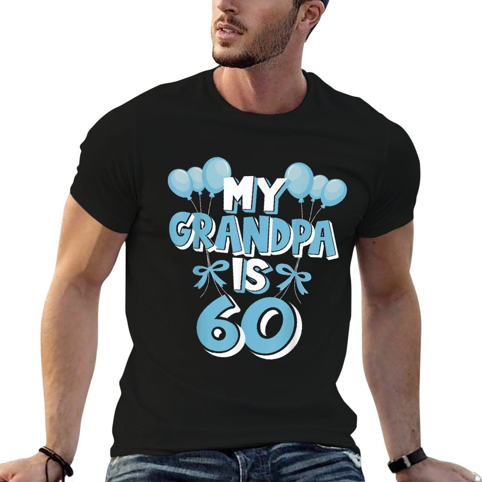 My Grandpa Is 60 Years Old Grandad 60th Birthday  Graphic-printed T-Shirt