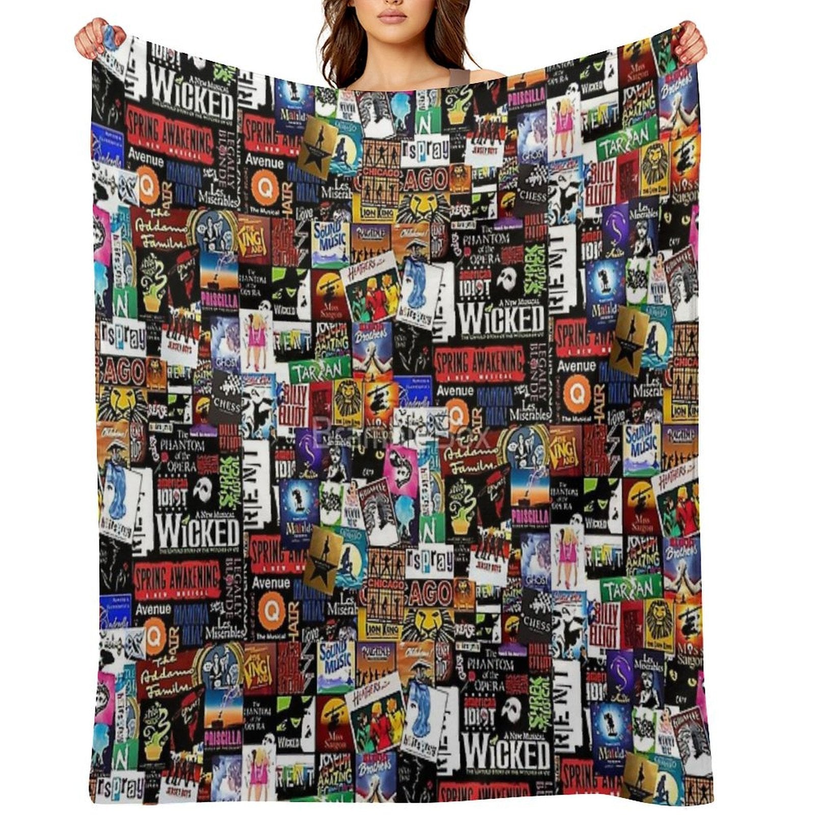 Collage II Musical Gift-ready Throw Blanket