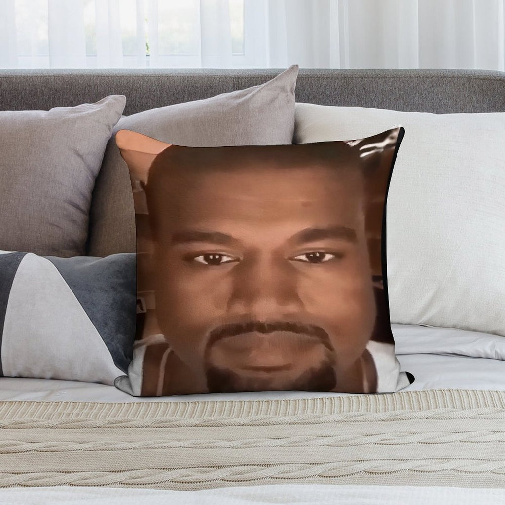 Kanye West Stretched Meme  TikTok Meme  Ye Soft Ultra-Soft Texture Throw Pillow