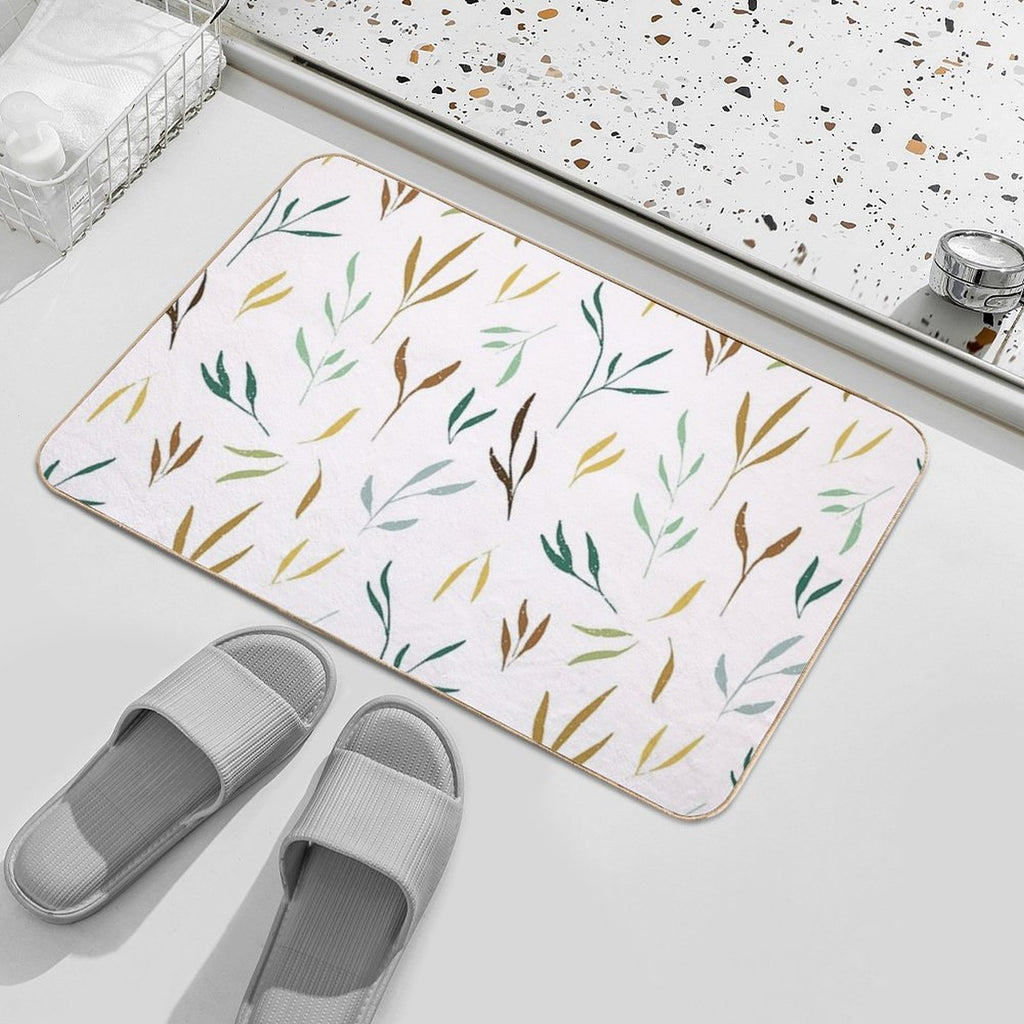 Colorful Branches  Easy Maintenance Bath Mat