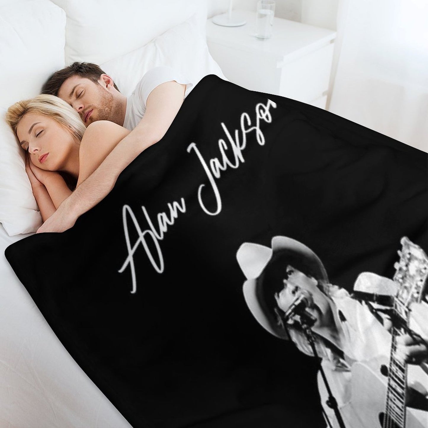 Midnight in Montgomery Alan Music Versatility Throw Blanket