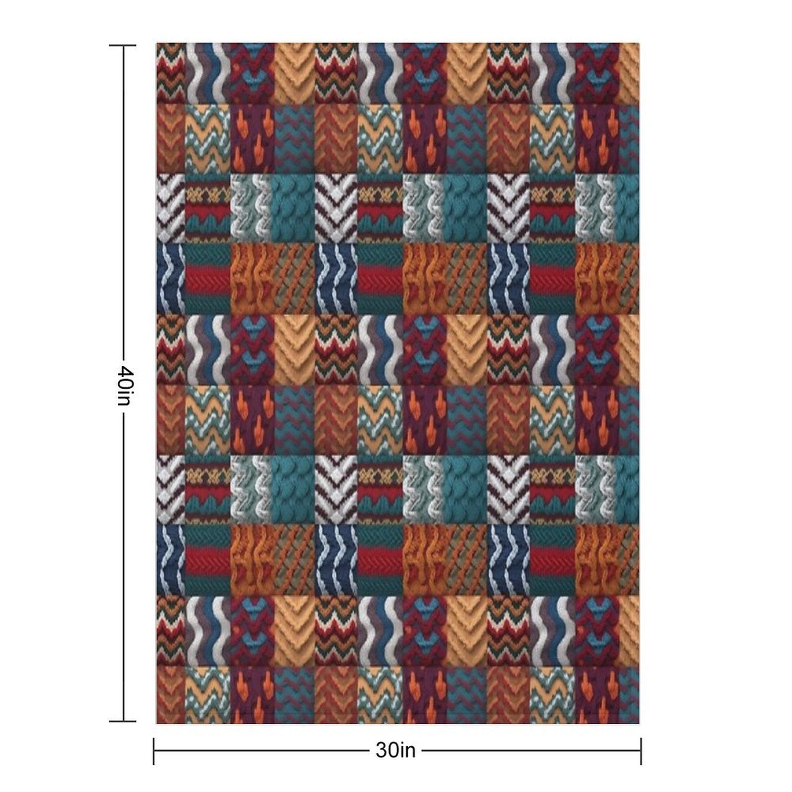 Cosiness Knitted And Crocheted Wrinkle-free Throw Blanket