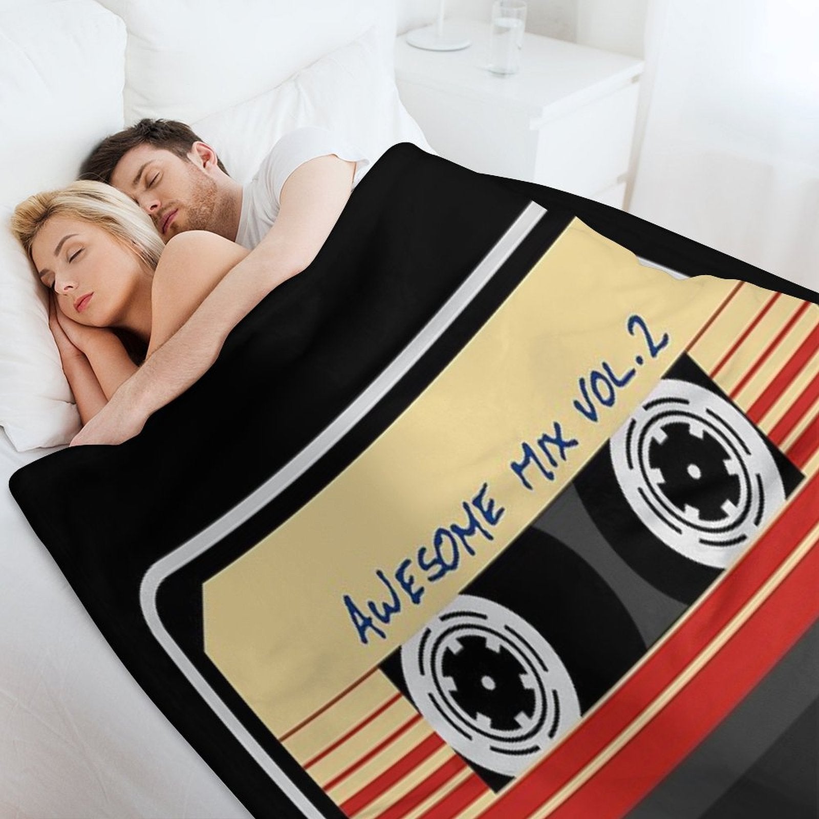 Awesome, Mixtape Vol 2, Cassette, Retro, Versatility Throw Blanket
