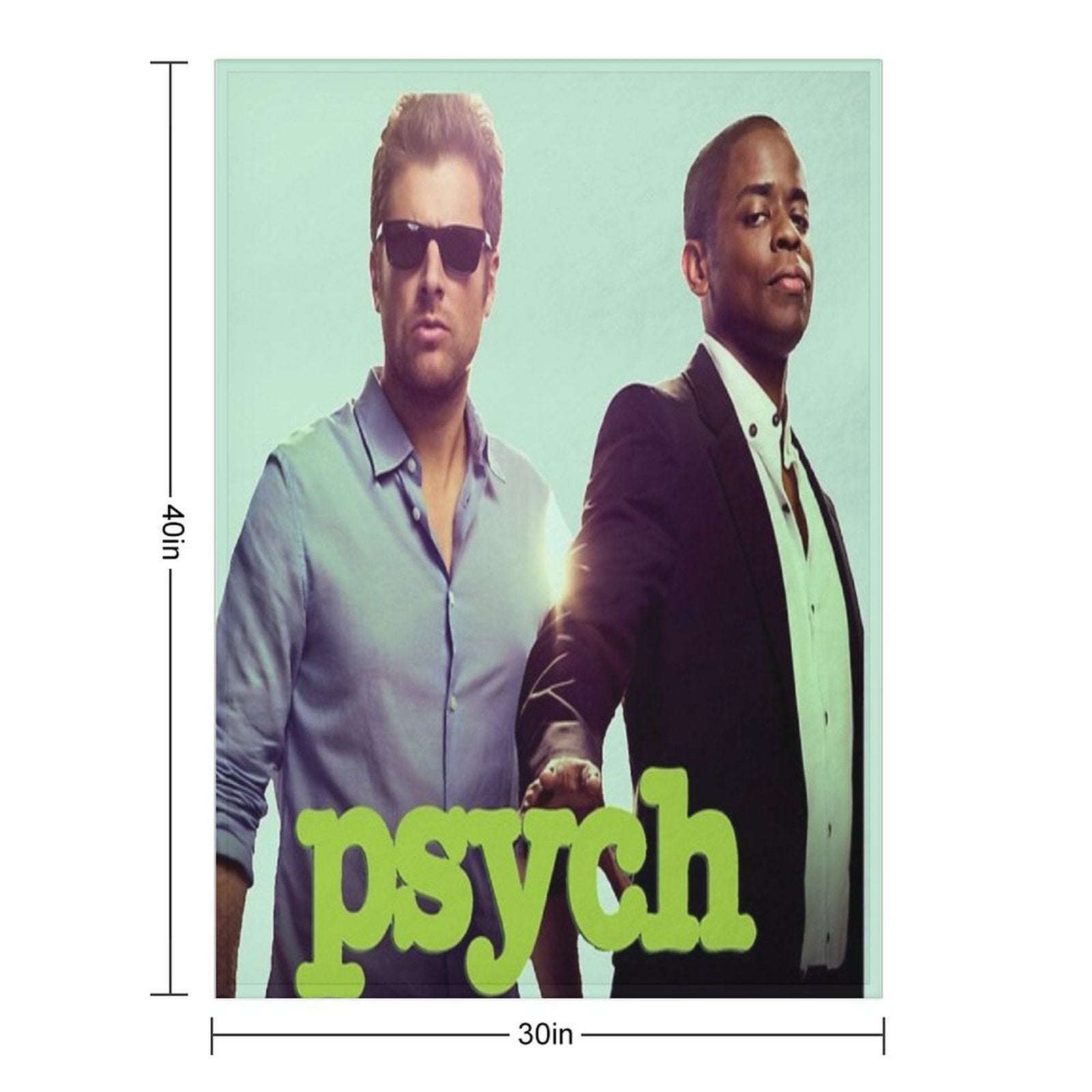 Psych Anti-pilling Throw Blanket