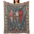 Lovebirds Velvety-soft Throw Blanket