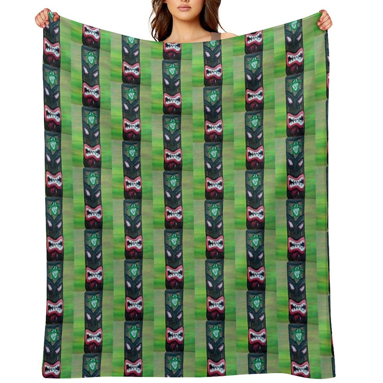 Tiki Tiki Quick-dry Throw Blanket