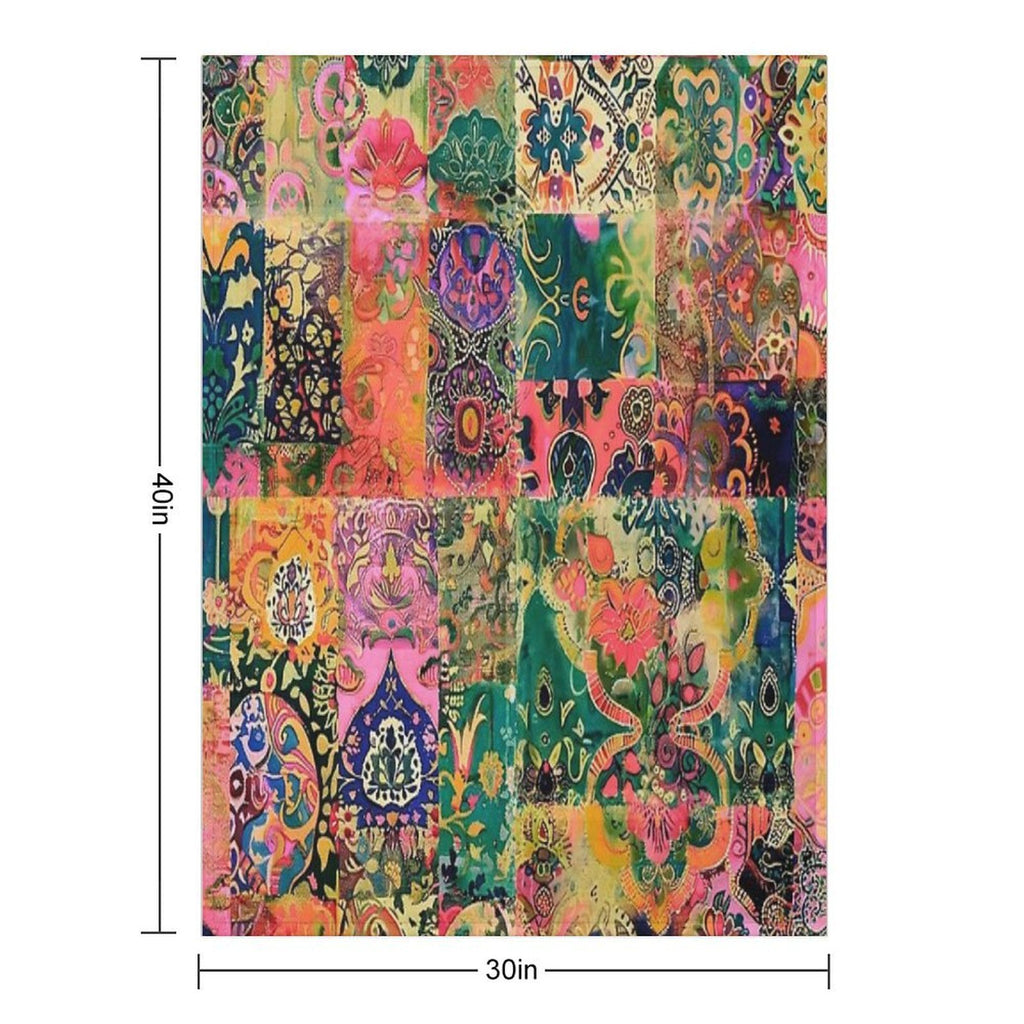 Bohemian Spring Lightweight Throw Blanket