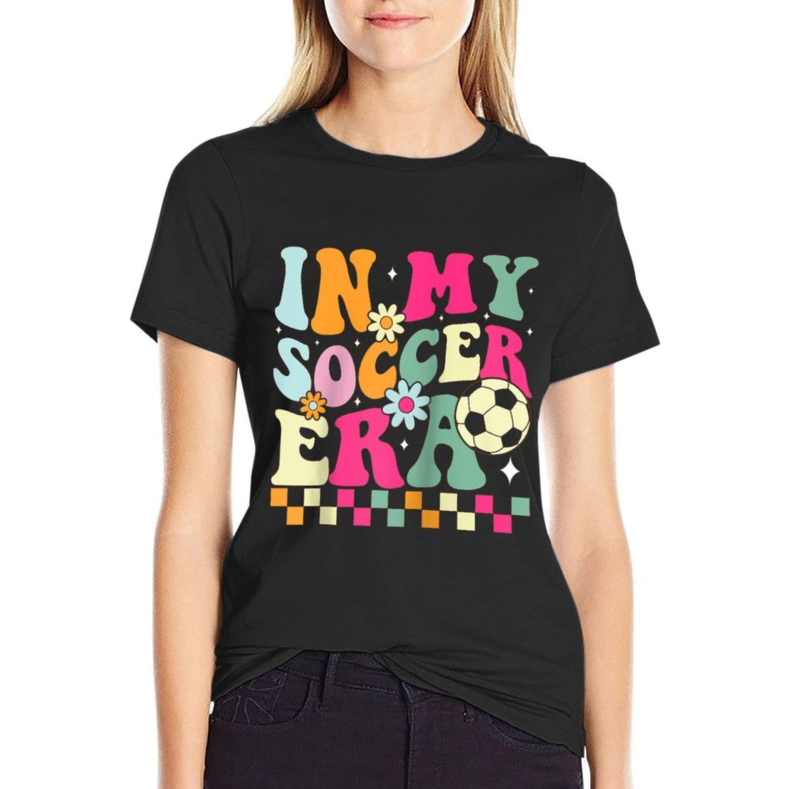 In My Soccer Era Raglan Baseball  Trendy Pattern T-Shirt