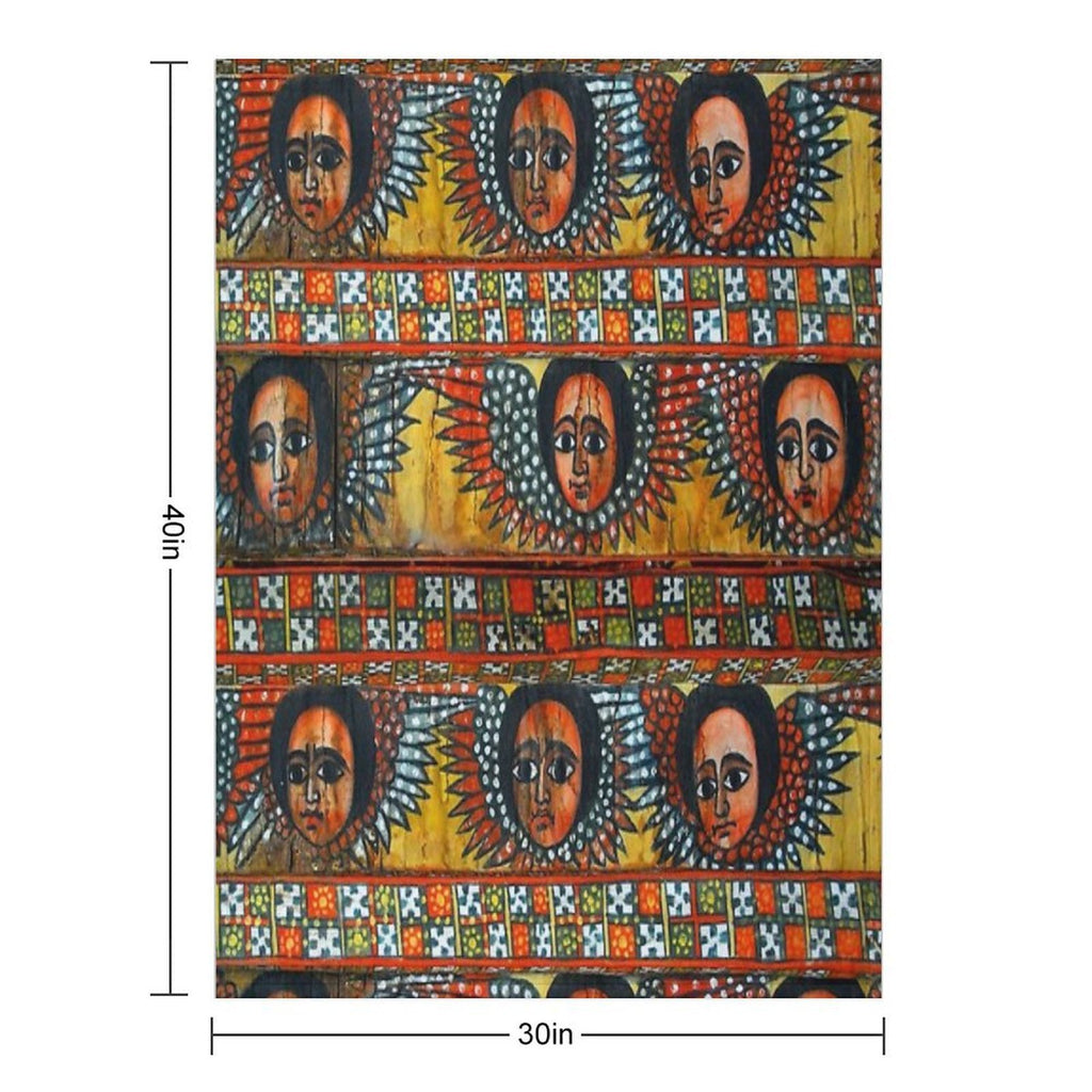 Ethiopian ሐበሻ Anti-pilling Throw Blanket