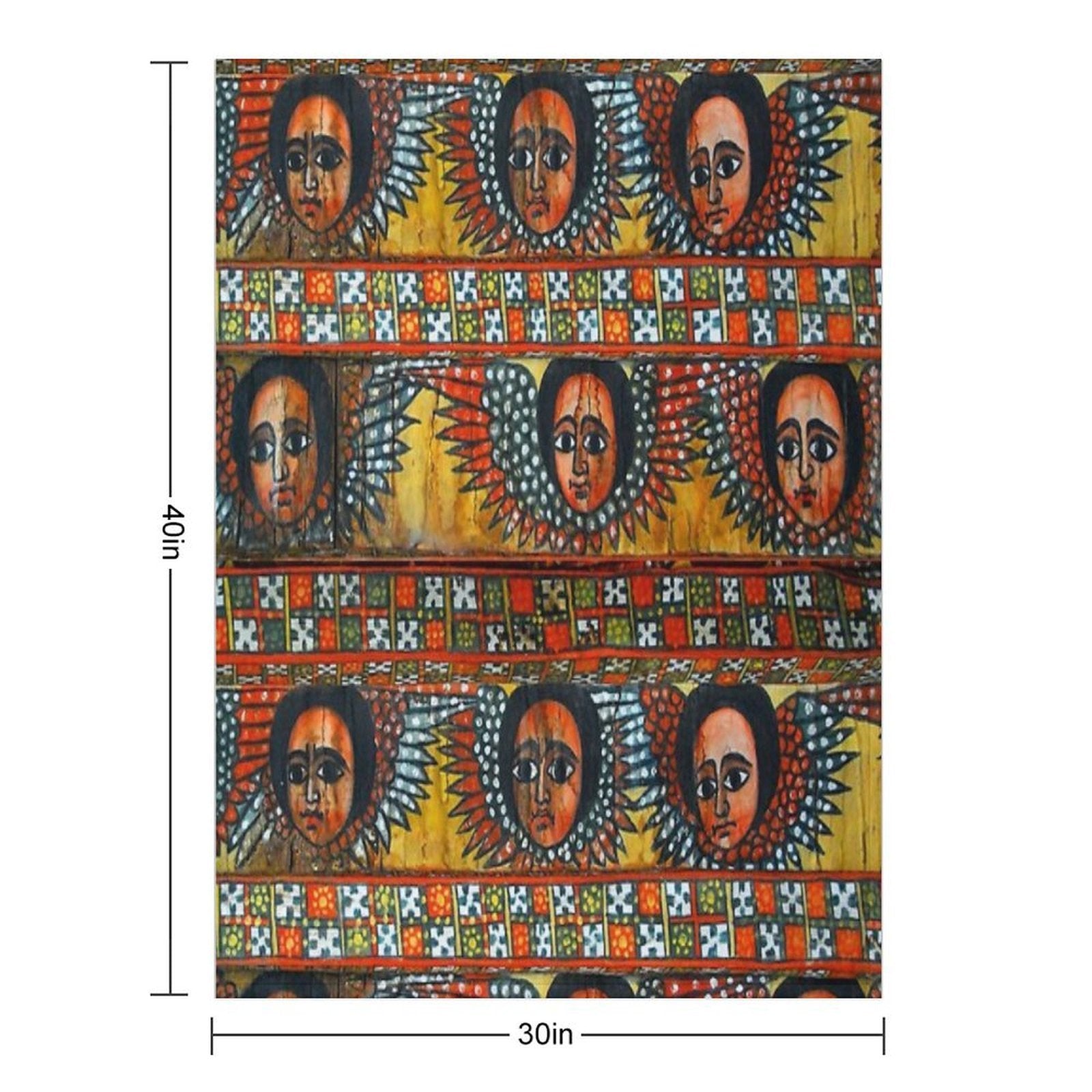 Ethiopian ሐበሻ Anti-pilling Throw Blanket