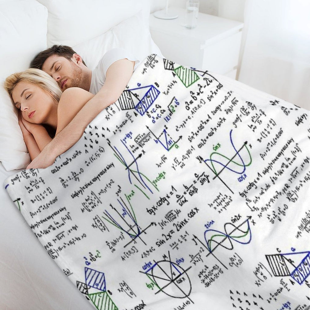 Mathematics Formulas And Numbers Durable Throw Blanket