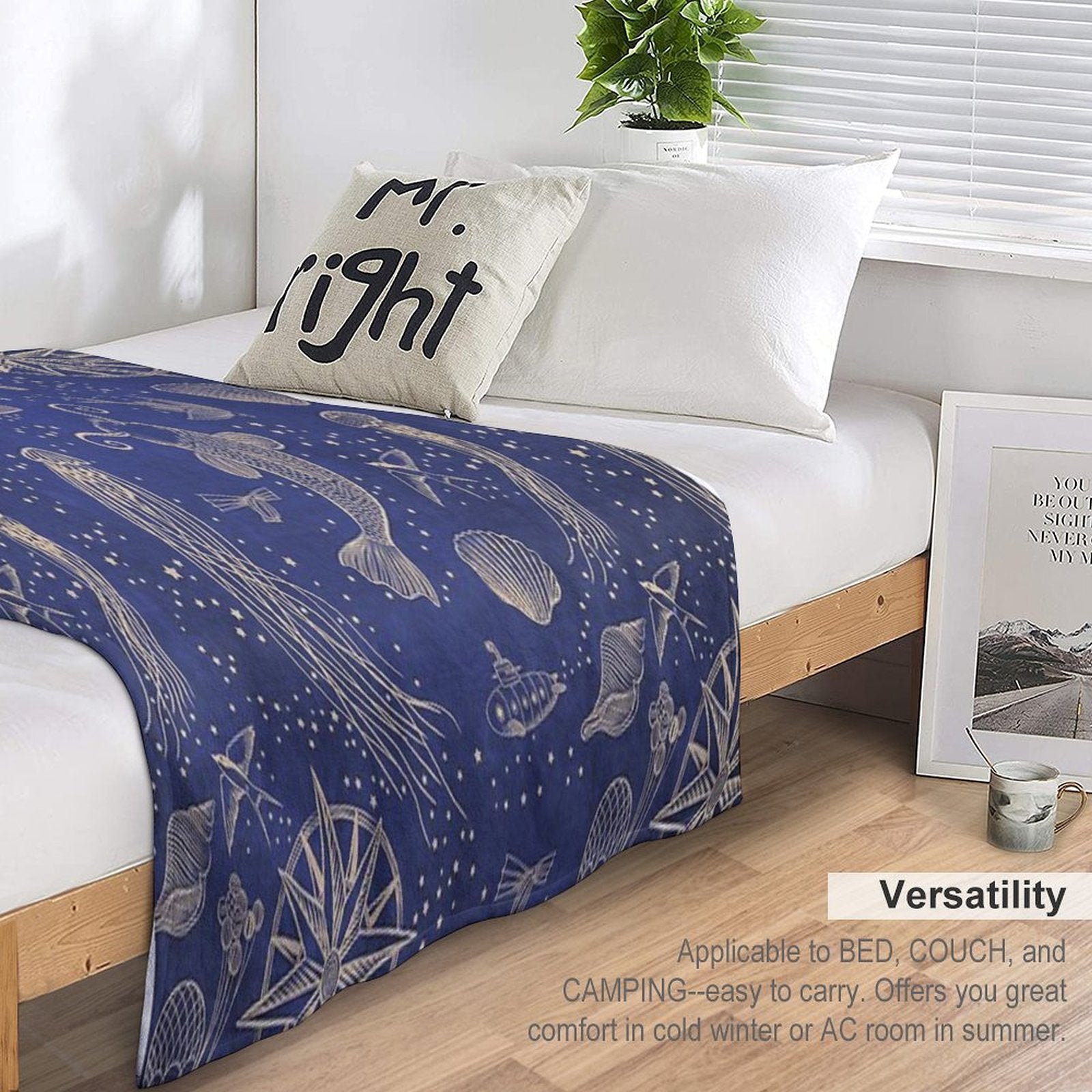 Ocean Meets Sky - Hardcase Versatility Throw Blanket