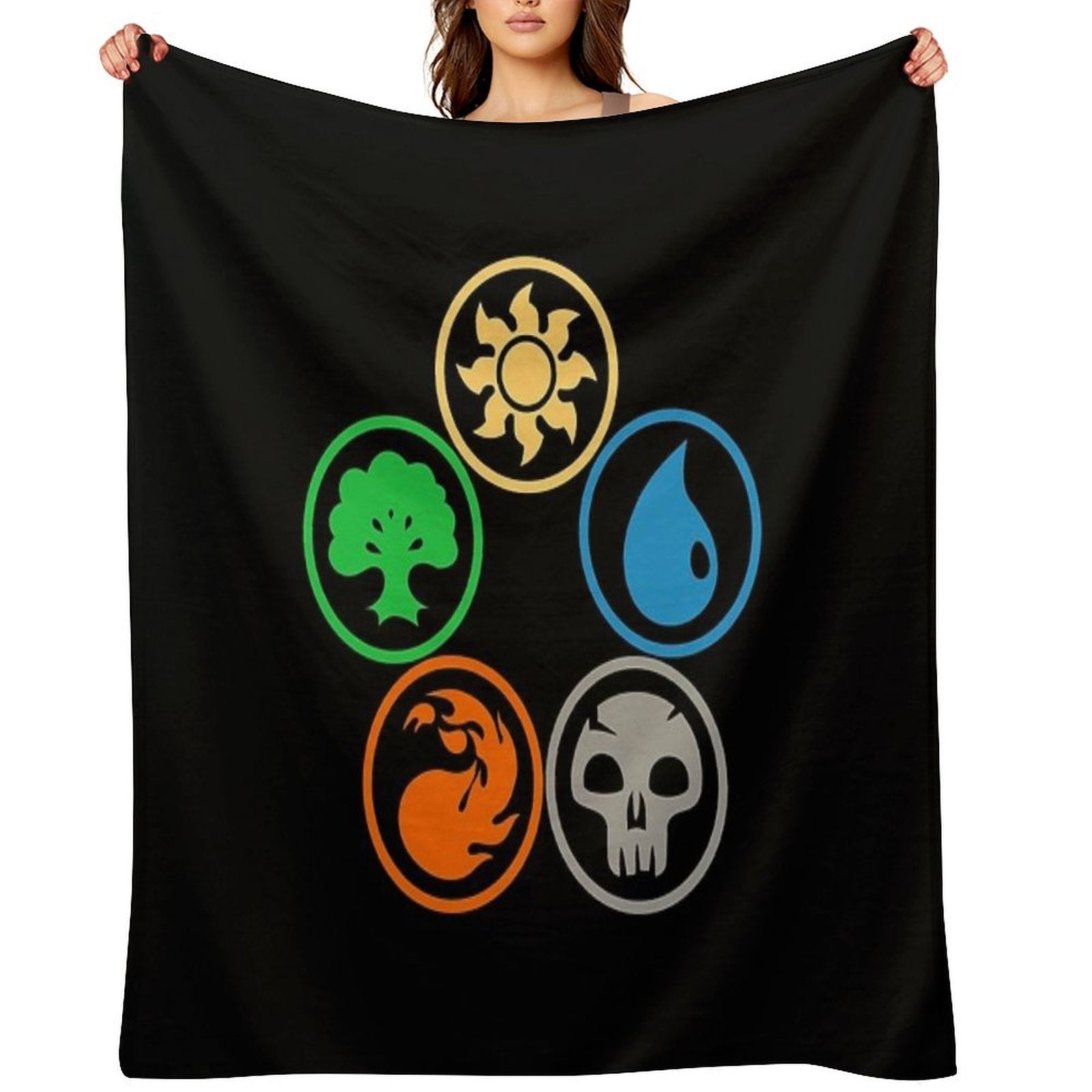 Amergo Posisi Pas Machine-washable Throw Blanket