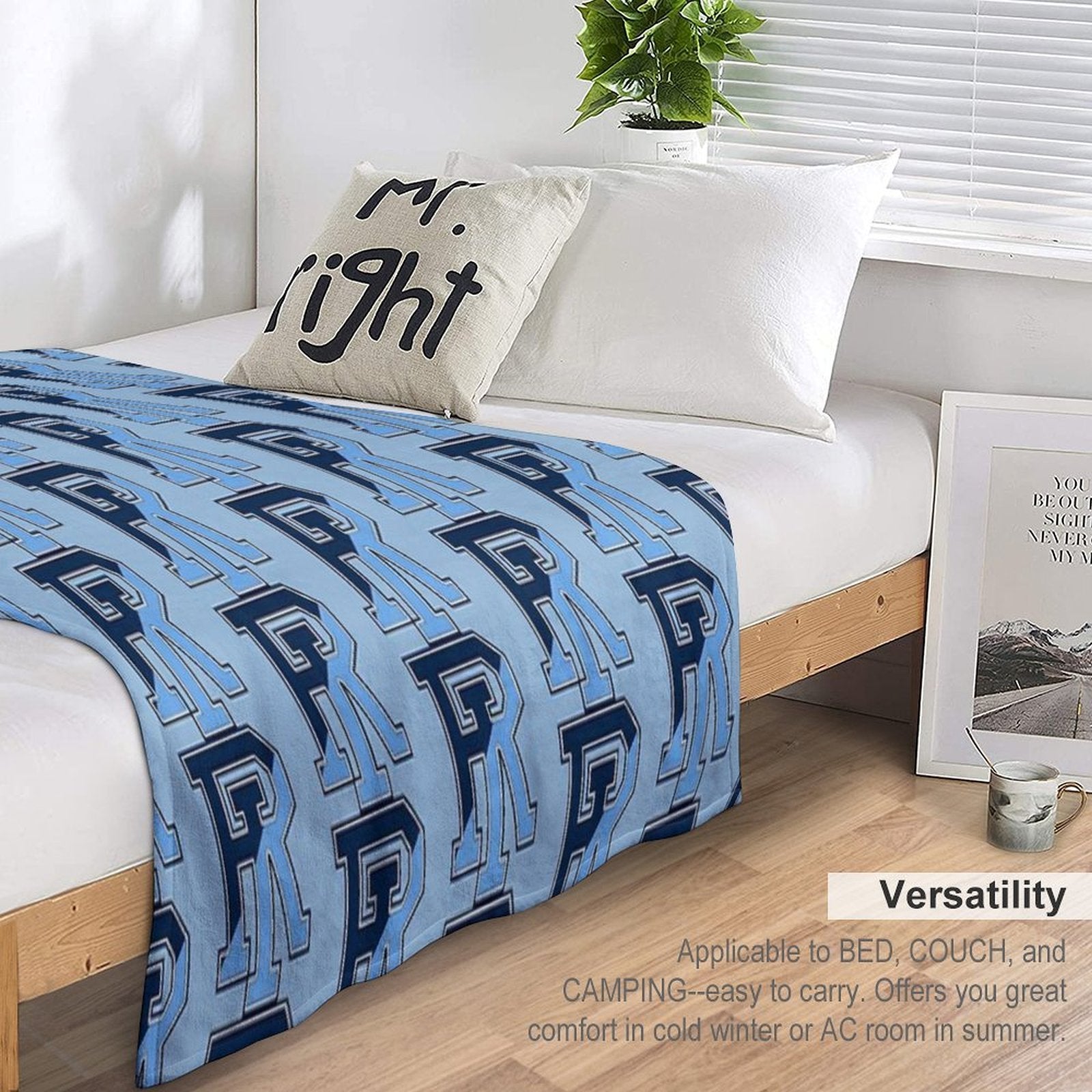 URI Rams Wrinkle-free Throw Blanket