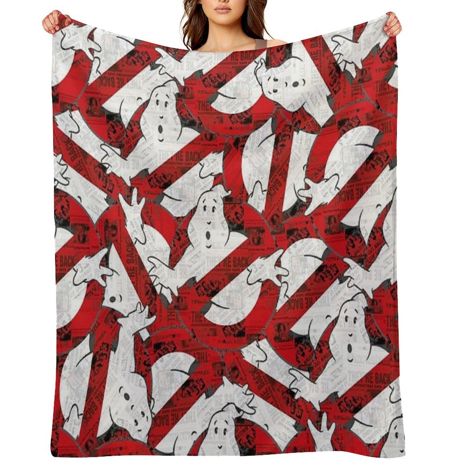 The GhostBusters Logo Pattern Multi-functional Throw Blanket