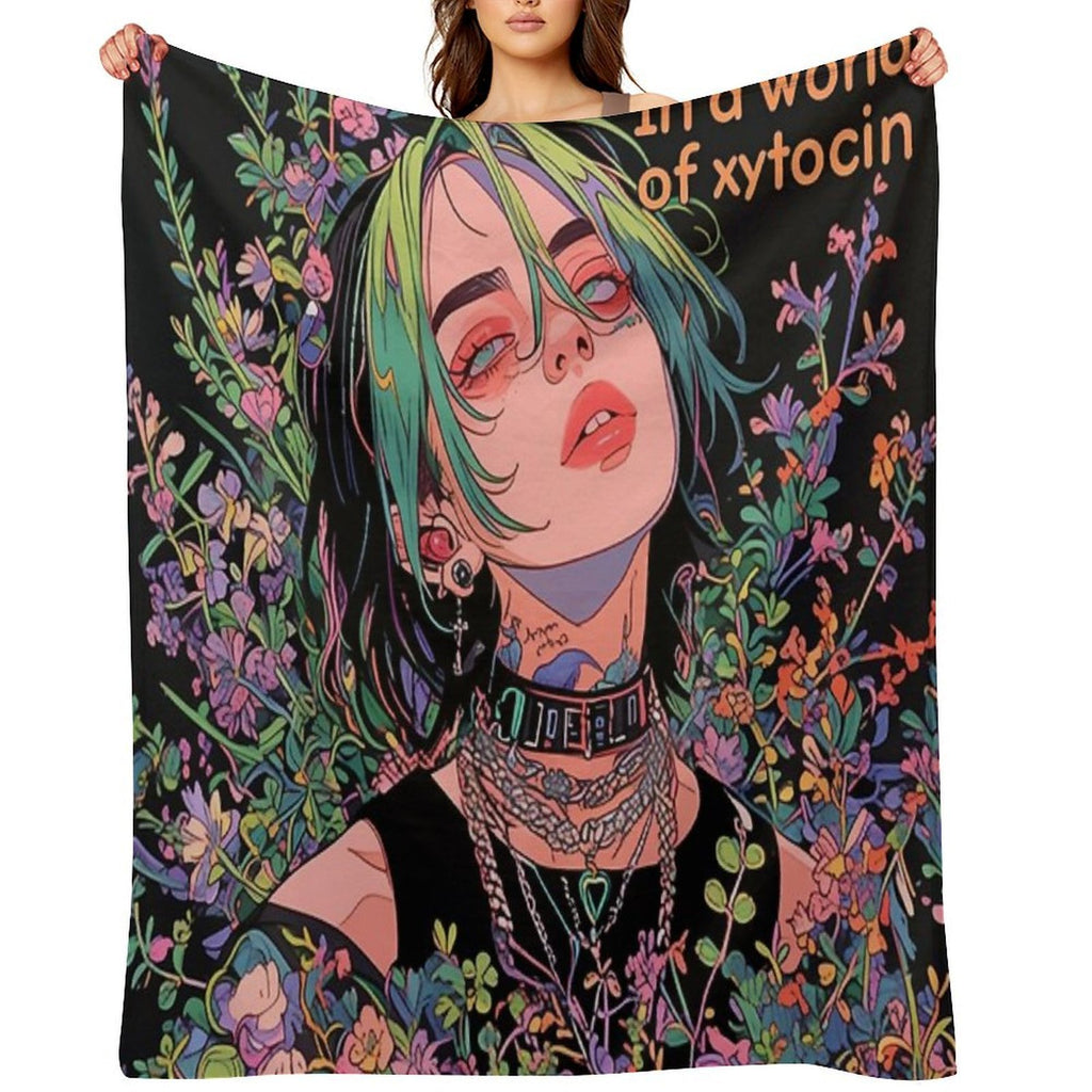 Billie's Hair Inspired Avatar Versatility Throw Blanket