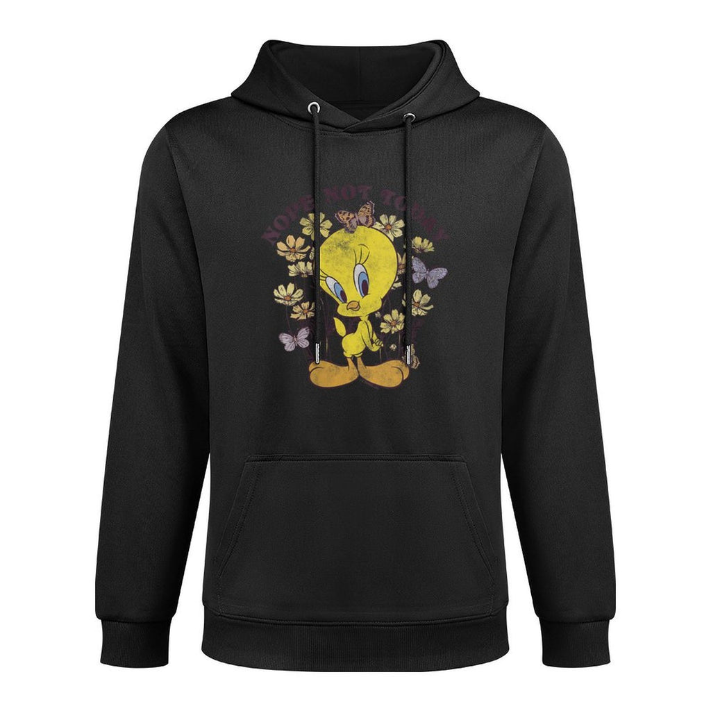Womens Looney Tunes Tweety Bird Floral Butterfly Nope Not Today Unisex Design Hoodie