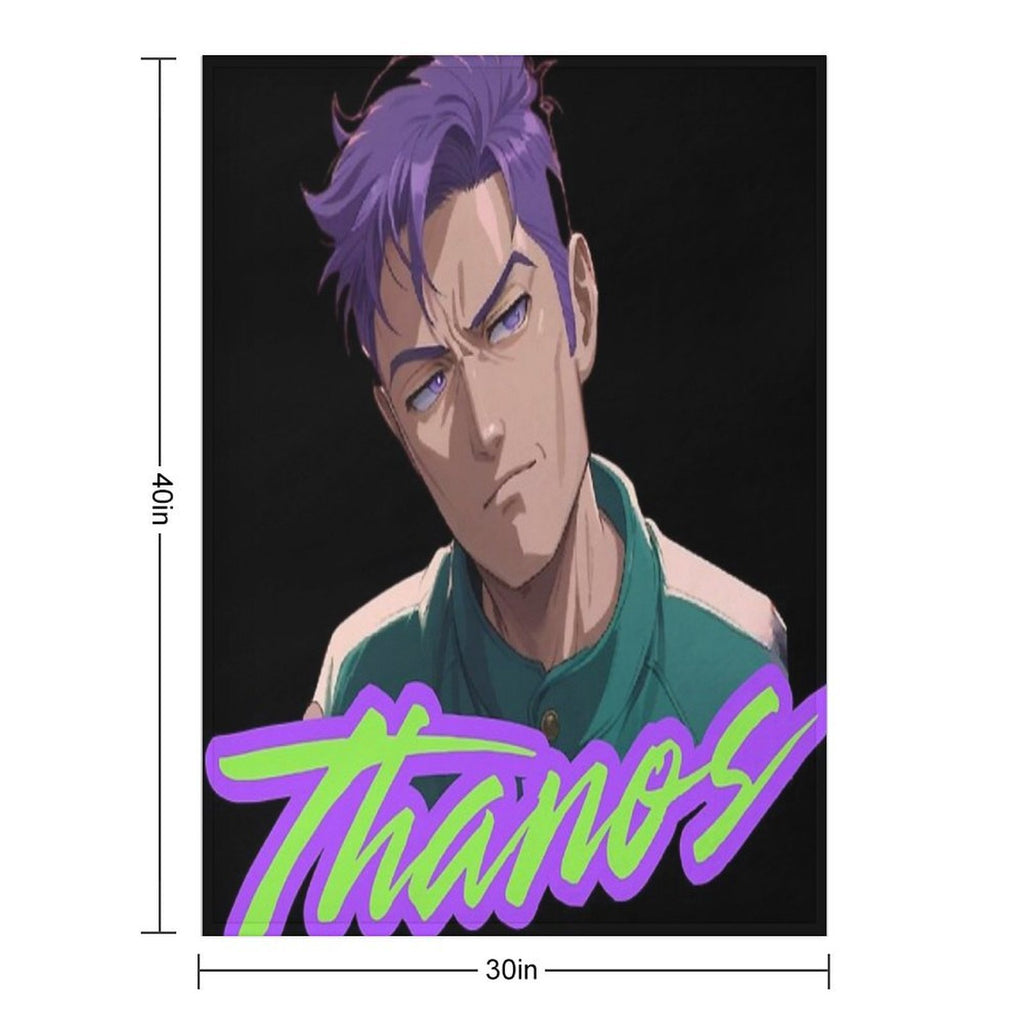 Thanos Squid Game Anime Style - Player 230 - Choi Subong - BigBang TOP Travel-friendly Throw Blanket