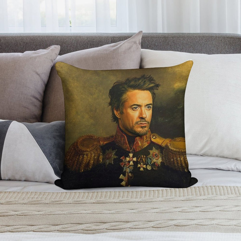 Robert Downey Jr - Replaceface Soft Gift Ready Throw Pillow