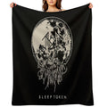 Black Red Classic Horor Versatility Throw Blanket