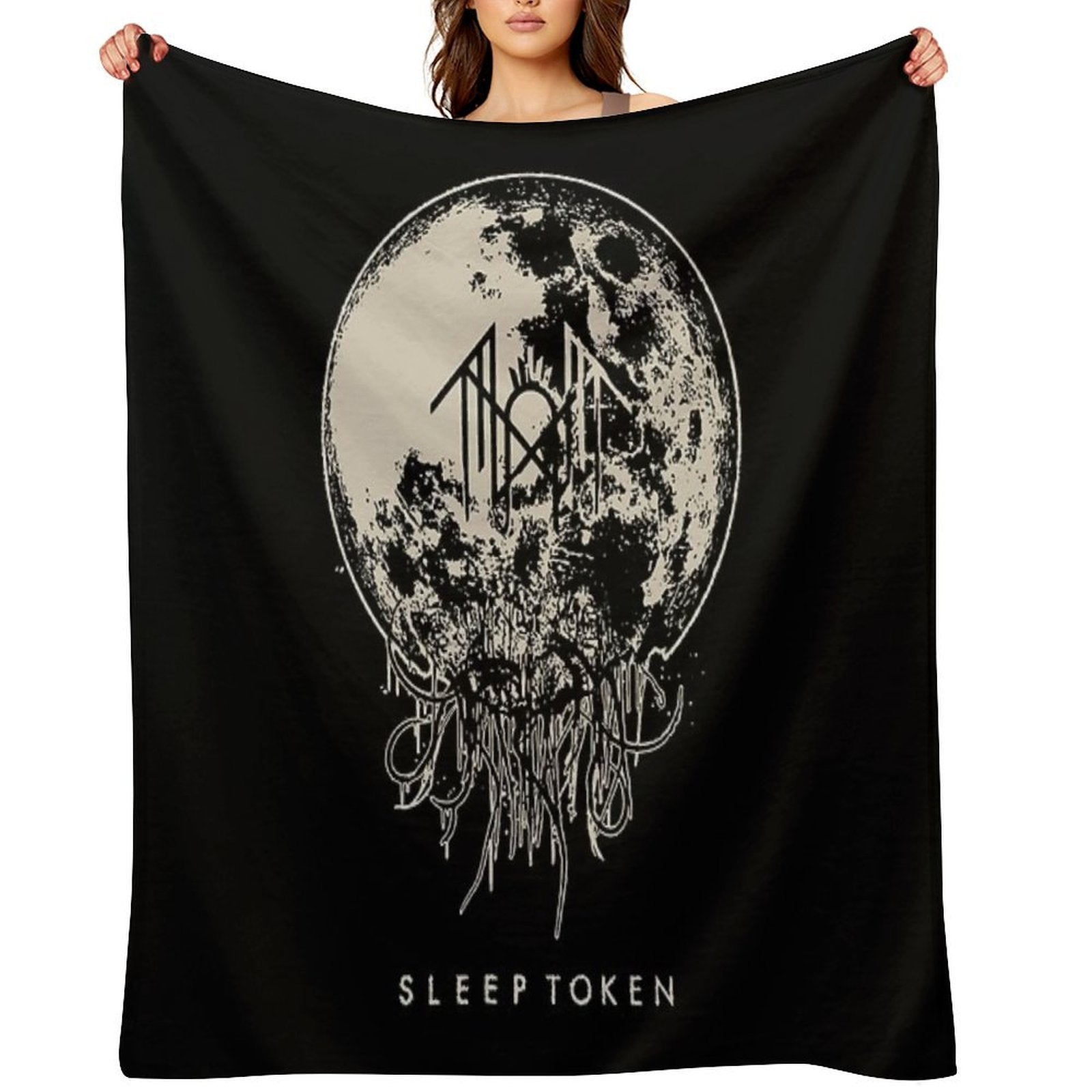 Black Red Classic Horor Versatility Throw Blanket