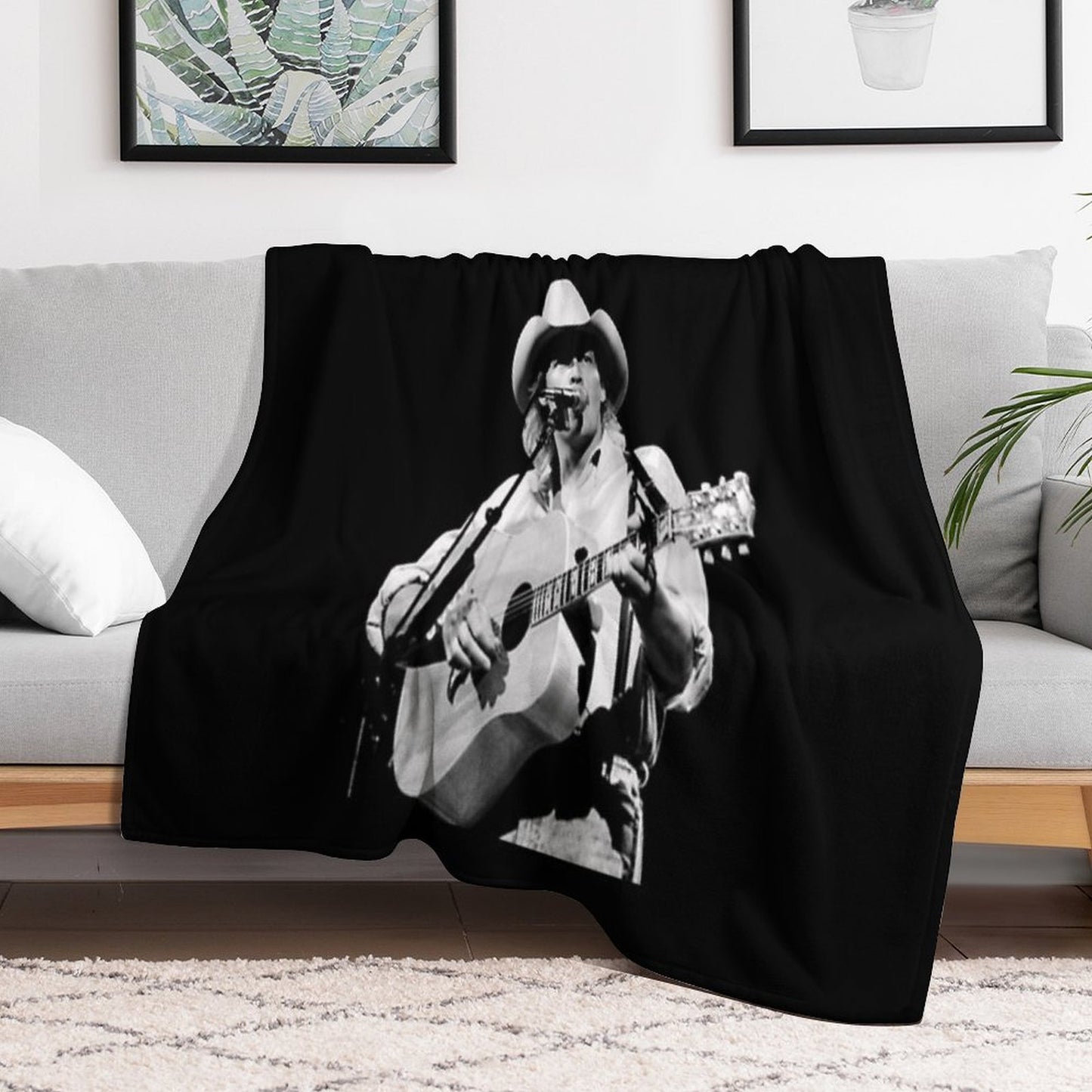 Midnight in Montgomery Alan Music Versatility Throw Blanket