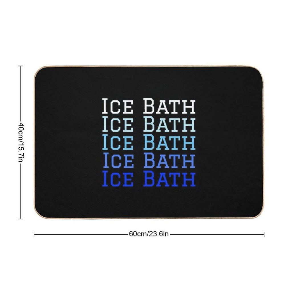 Ice Bath Repeat - Cold Therapy - Wild Swimming Tees  High-Traffic Bath Mat