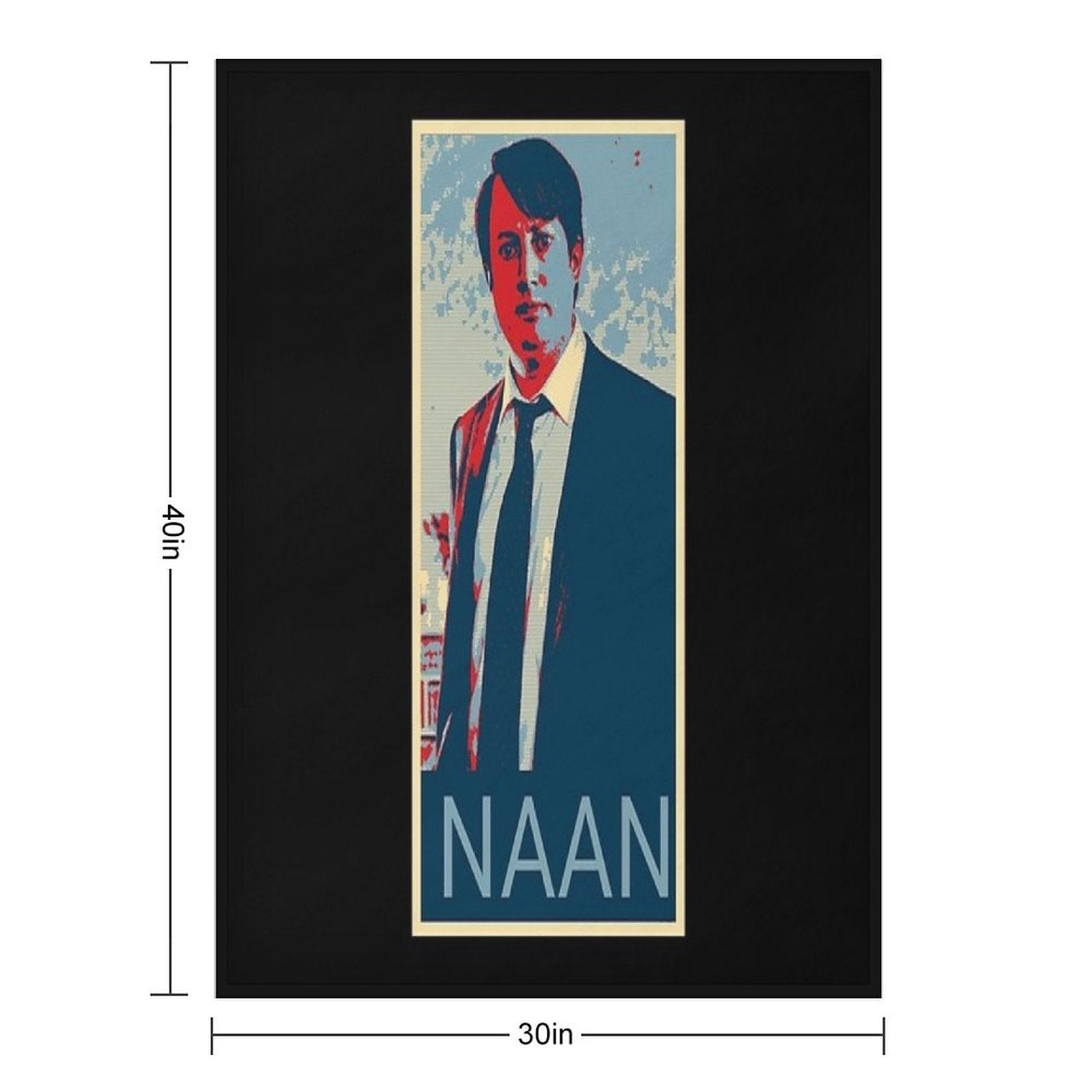Peep Show Mark Four Naan Poster Poster Sustainable Throw Blanket