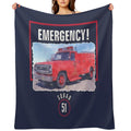Emergency Squad 51 Truck Quick-dry Throw Blanket