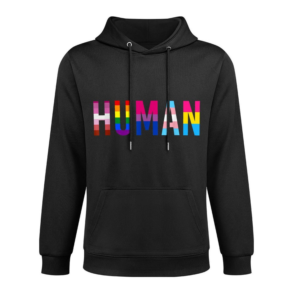 HUMAN LGBT Gay Pride Month Transgender Rainbow Lesbian Machine Washable Hoodie