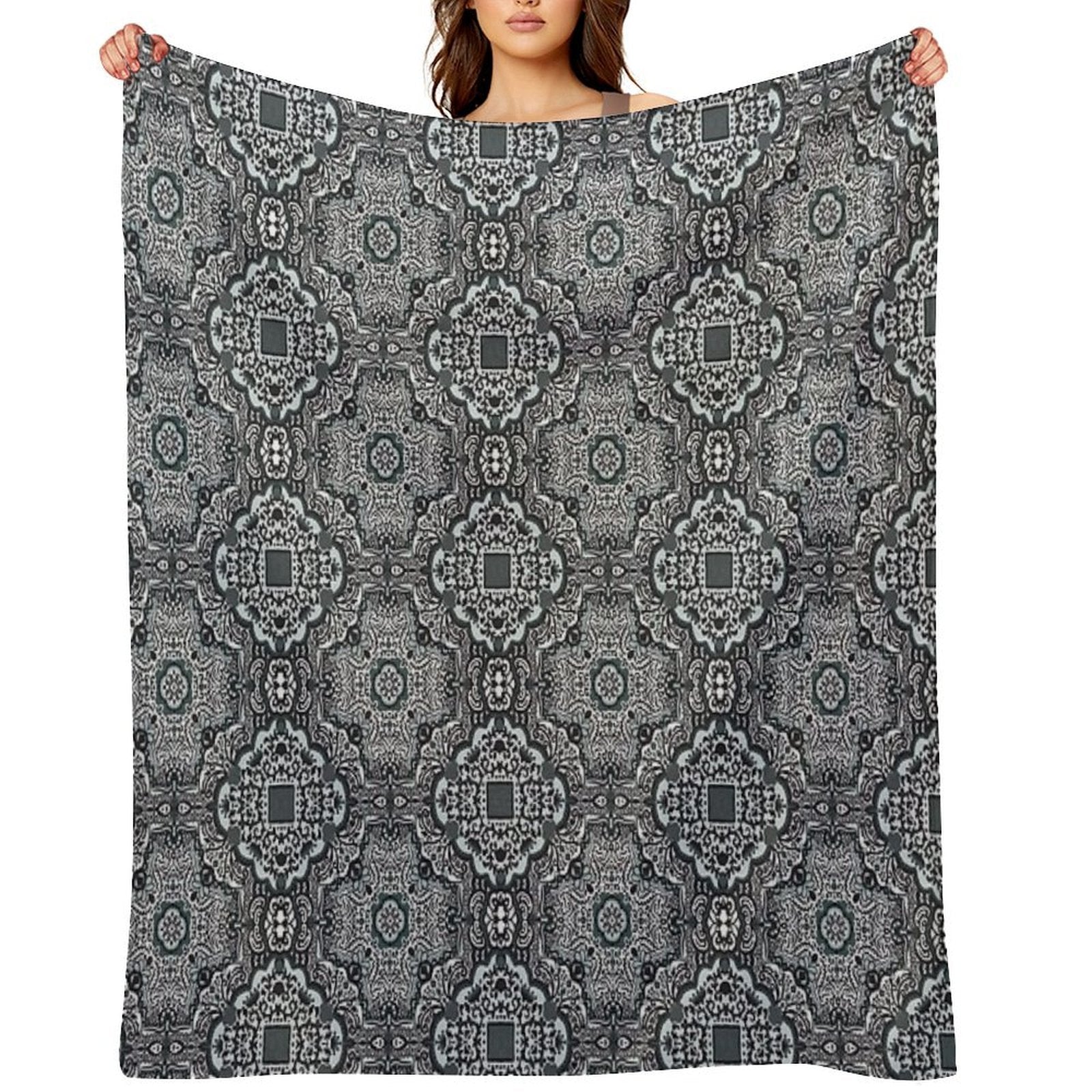 Shades of Gray Travel-friendly Throw Blanket