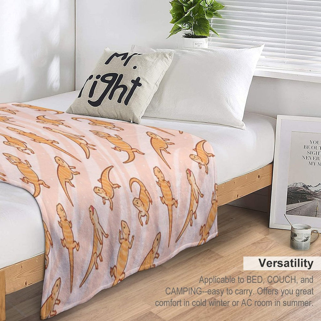Bearded Dragons Versatility Throw Blanket