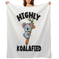 Highly Koalafied Koala Travel-friendly Throw Blanket