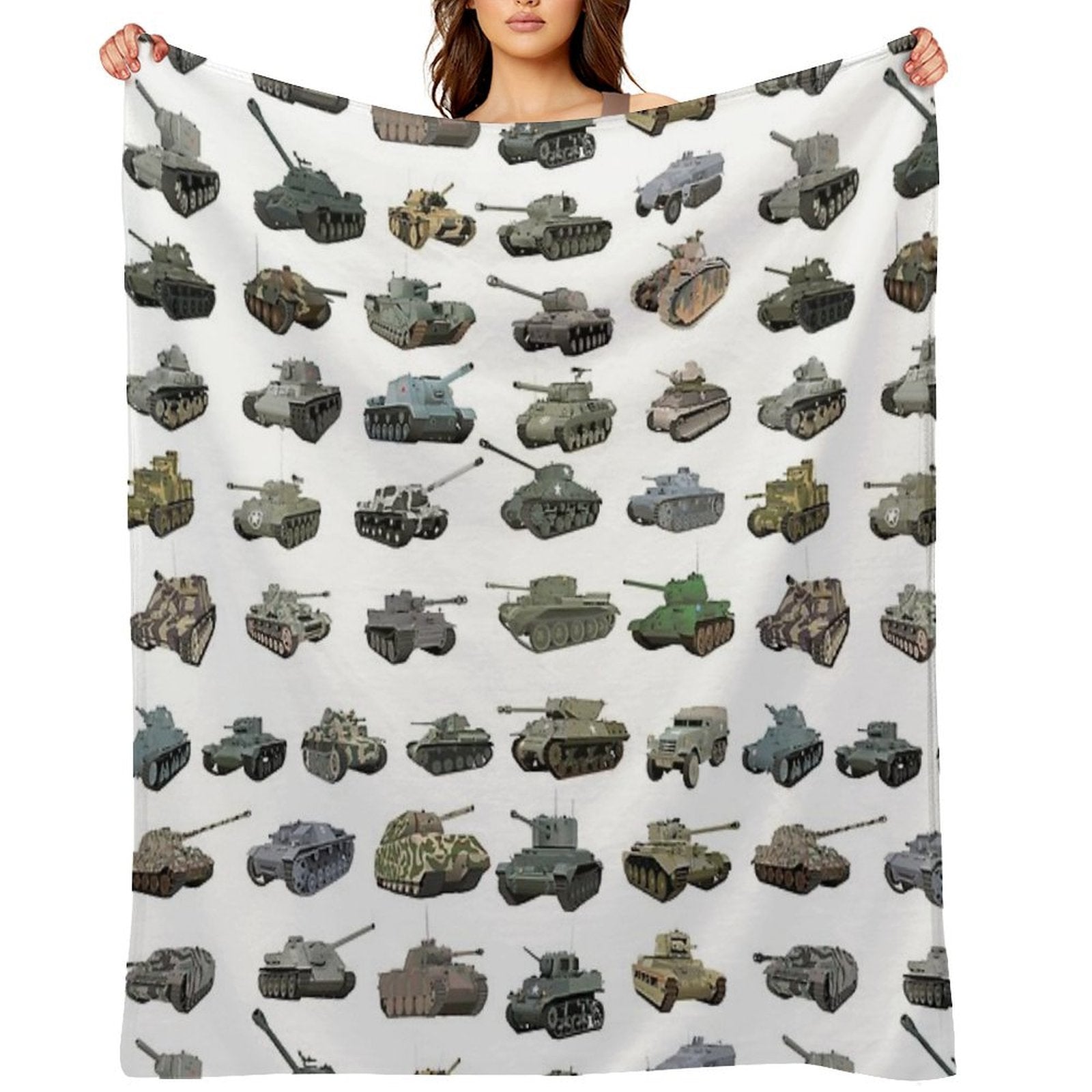 Various WW2 Tanks Gift-ready Throw Blanket