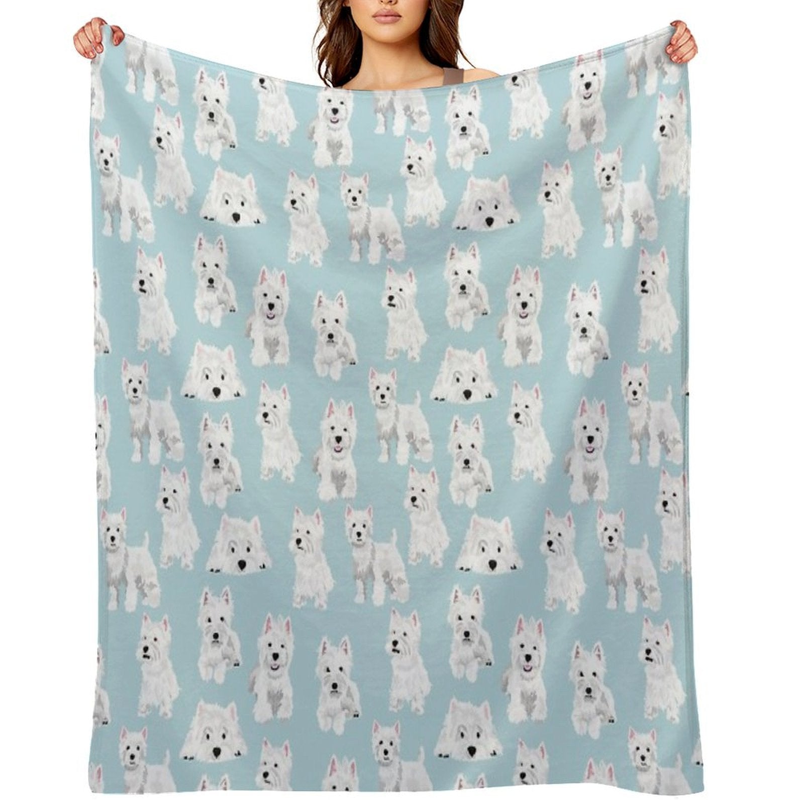 Westie Wrinkle-free Throw Blanket