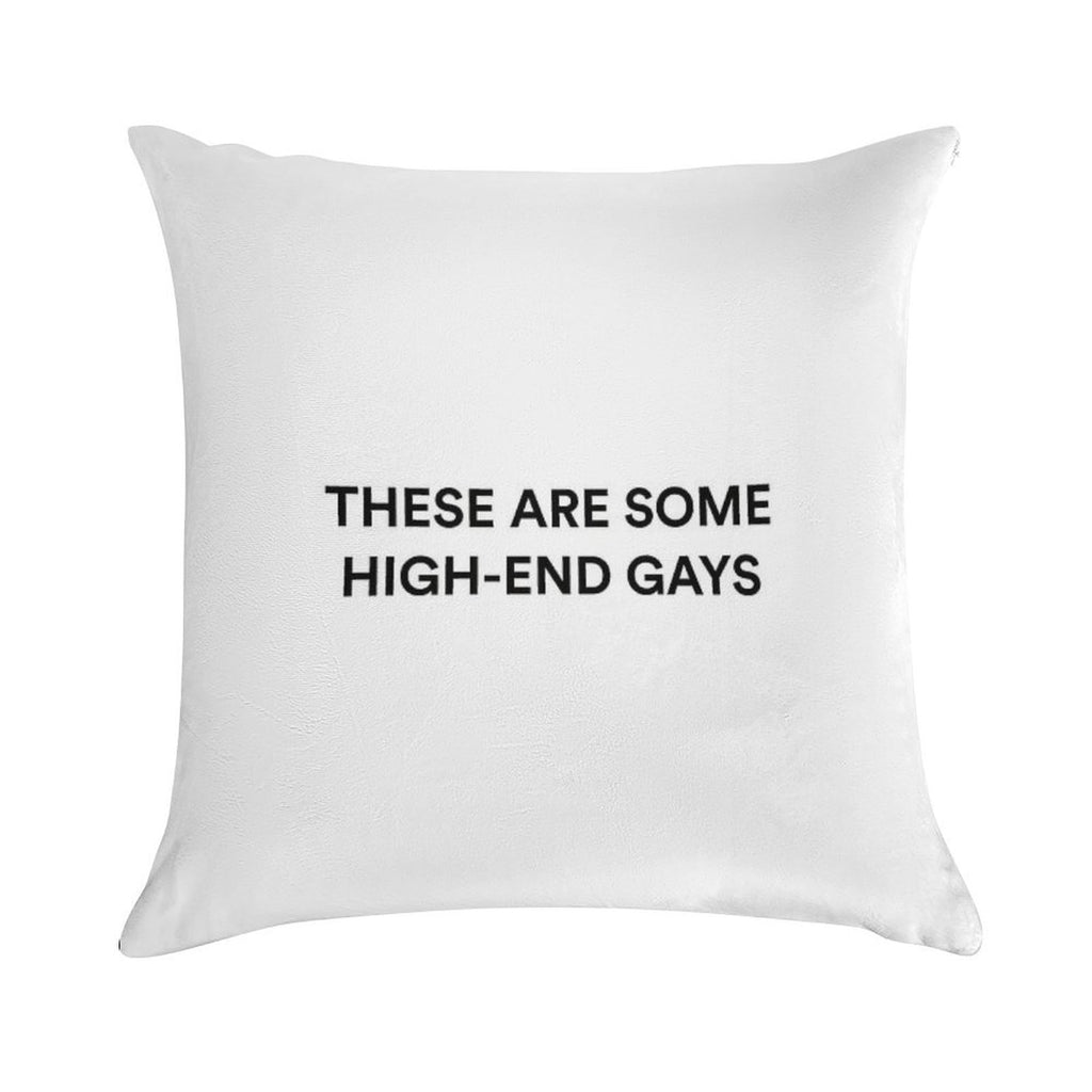 THESE ARE SOME HIGH-END GAYS  Tanya from White Lotus Soft Washable Throw Pillow