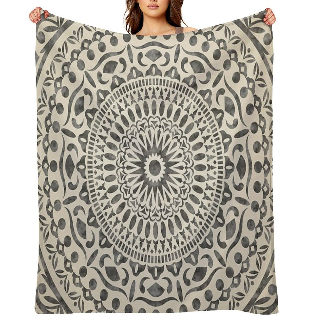 Watercolor Mandala Mandala5w Versatility Throw Blanket