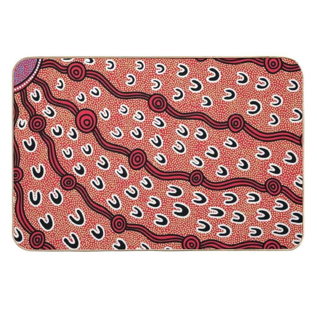 Authentic Aboriginal Art -  Non-Slip Bath Mat