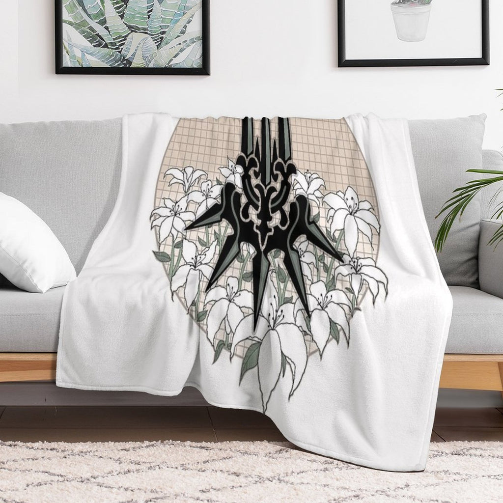 Yorha with Lunar Tears Shrink-resistant Throw Blanket