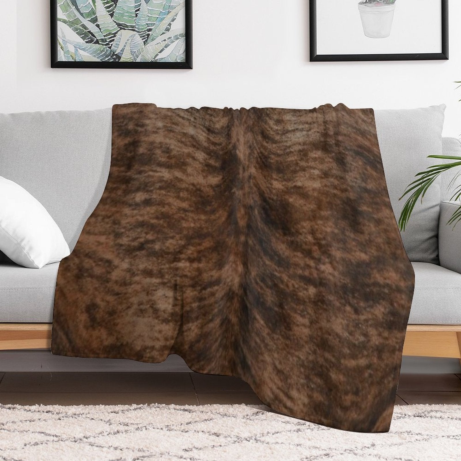 Brindle Wrinkle-free Throw Blanket