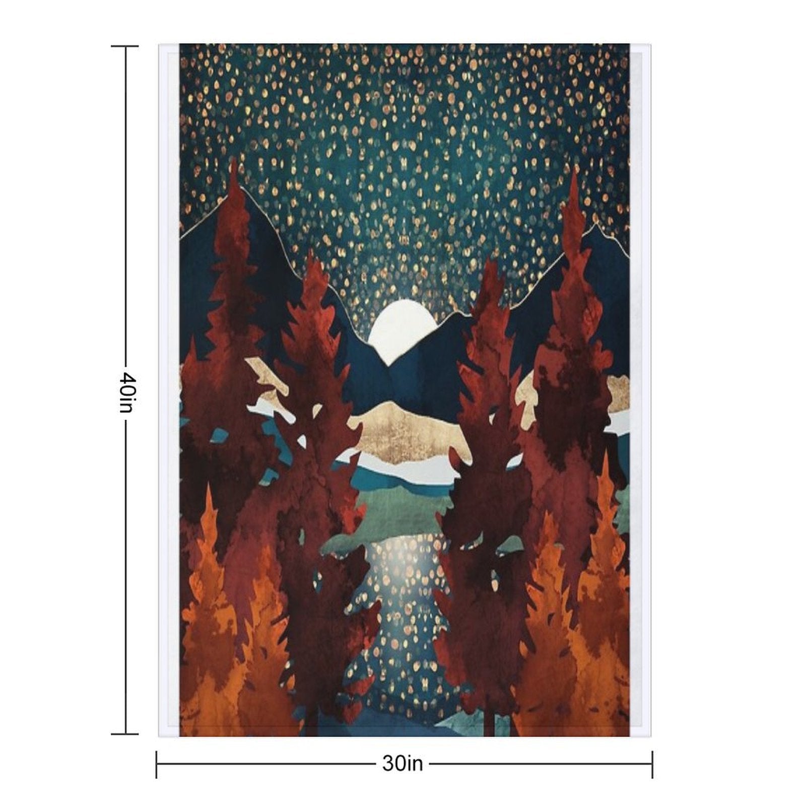 Star Sky Reflection Travel-friendly Throw Blanket