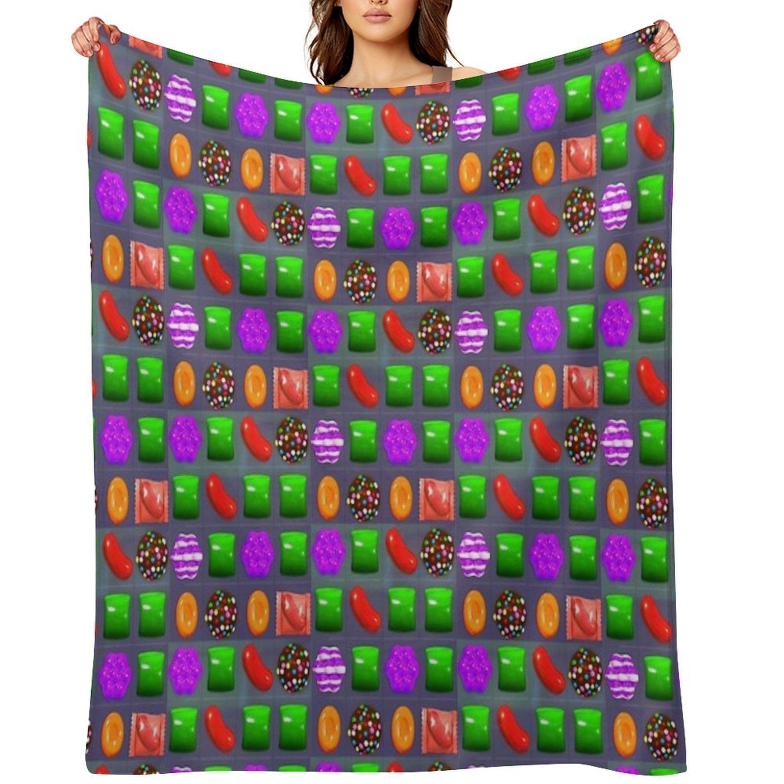 Candy Combo Candy Crush Comfort Throw Blanket