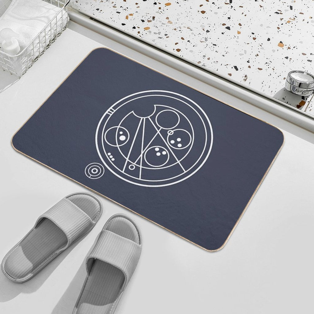 Allons-y! White  Odorless Bath Mat
