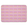 Cartoon Pink Bubble Bath Poster  Stain-Proof Bath Mat