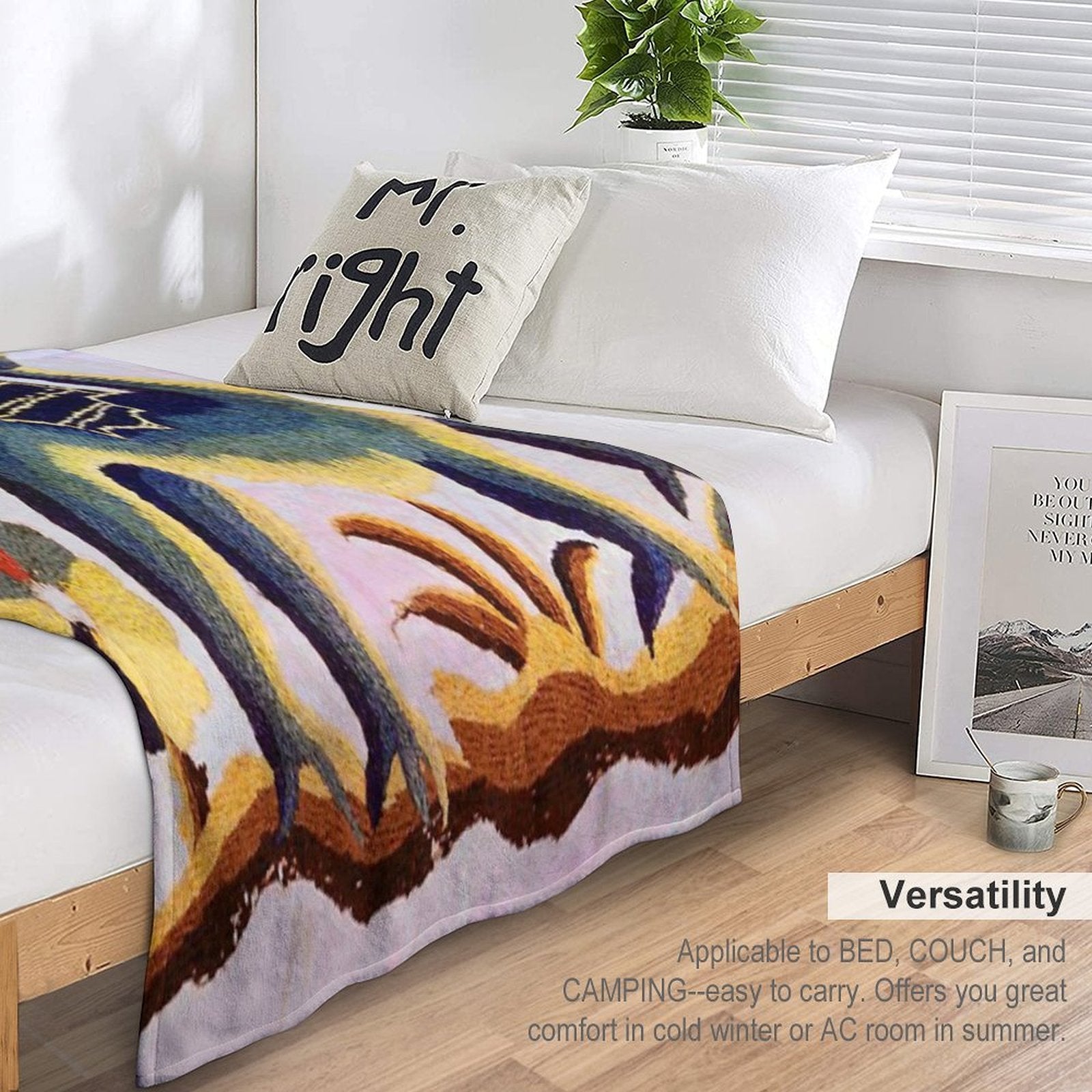 Crewel Dragon Vintage Floral Vector Pattern Durable Throw Blanket