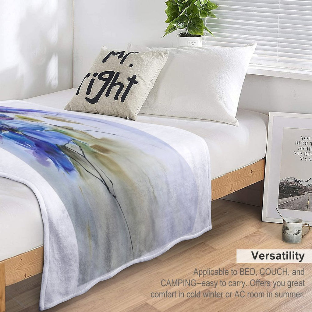 Beauty in Blue Eco-conscious Throw Blanket