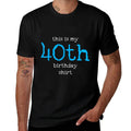 40th Birthday  Oversized Silhouette T-Shirt