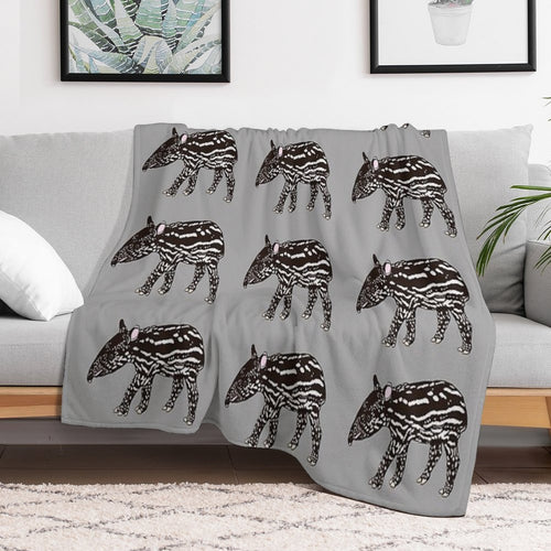 Baby Tapir Compact Throw Blanket